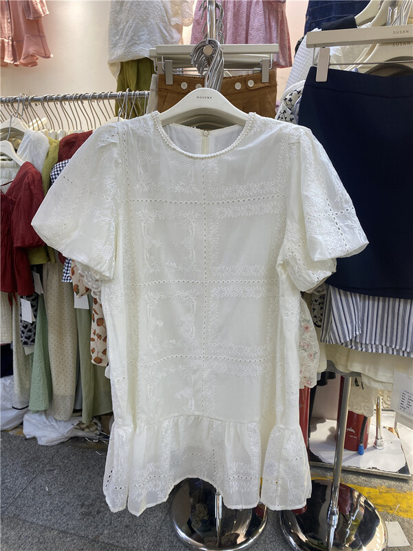 [o.lucky] Korean simple little fresh dress 1902\hbx