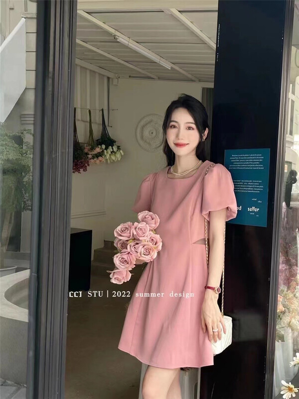 [CCJ] Korean version of it small square collar dress 8191\hjy