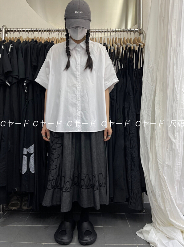 [size] Vintage line Embroidered Denim Skirt 65928\lsw