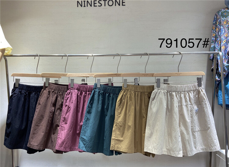 [ninestone nine stones] elastic waist comfortable clean casual shorts 791057\l