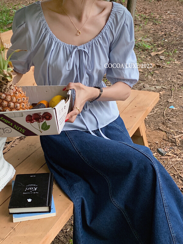 [cocoa] gentle temperament bandage shirt 3523\l