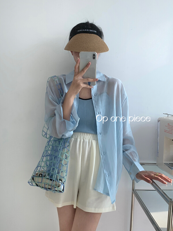 [OP one piece] Korean versatile sweet shirt 60206\hjy