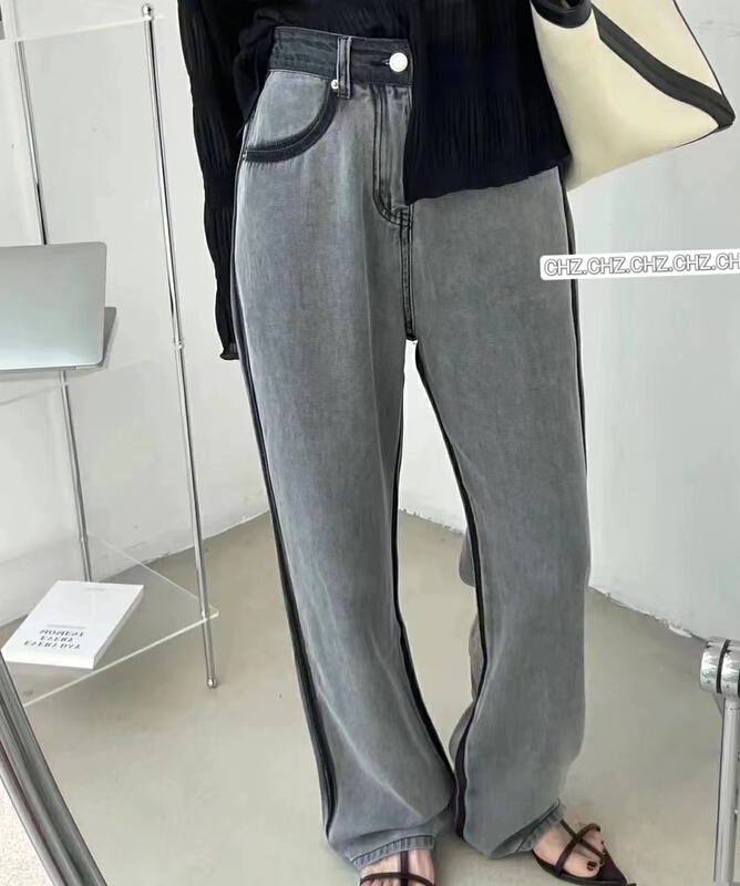 [c.h.z] straight tube loose wide leg jeans 20355\wtt
