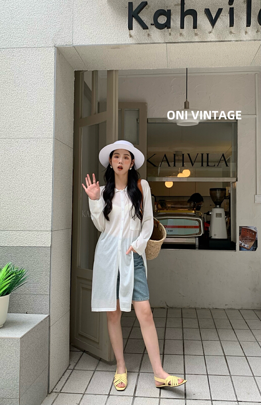 [onivinage oni] Korean versatile sunscreen shirt ow224n5604\cqw