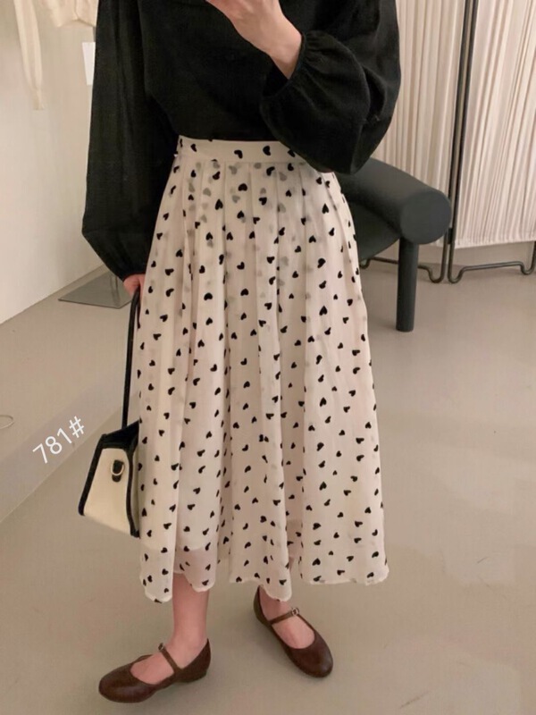 [thousands of fashion products] lady flocking love skirt ys1-781\hjy
