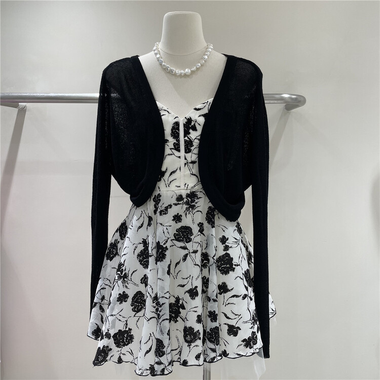 [yipinhan] fashion flower suspender dress 8993\pcz