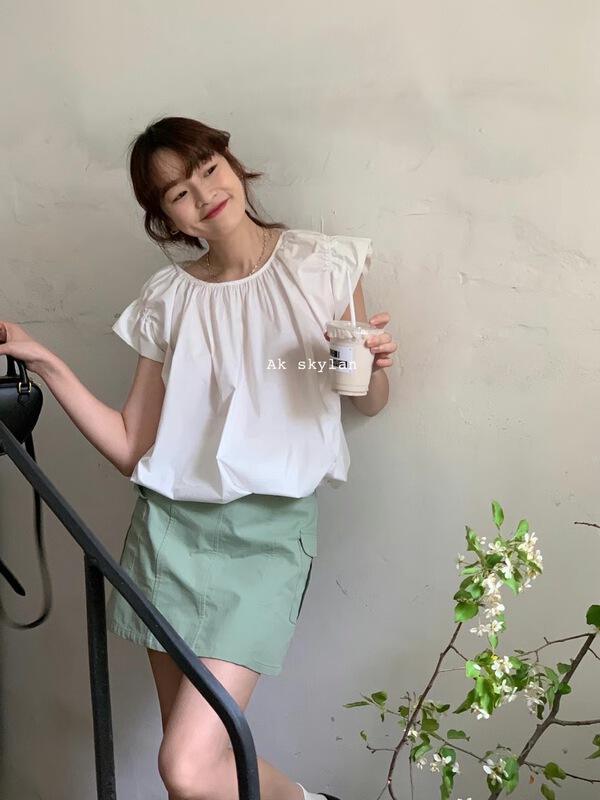 [A.K Skylin] Korean high waist tooling skirt 82655\zxl