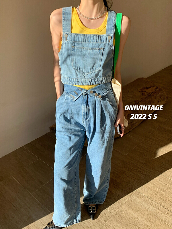 [onivinage oni] design high waist button wide leg jeans ys1-od222j4798\zxl