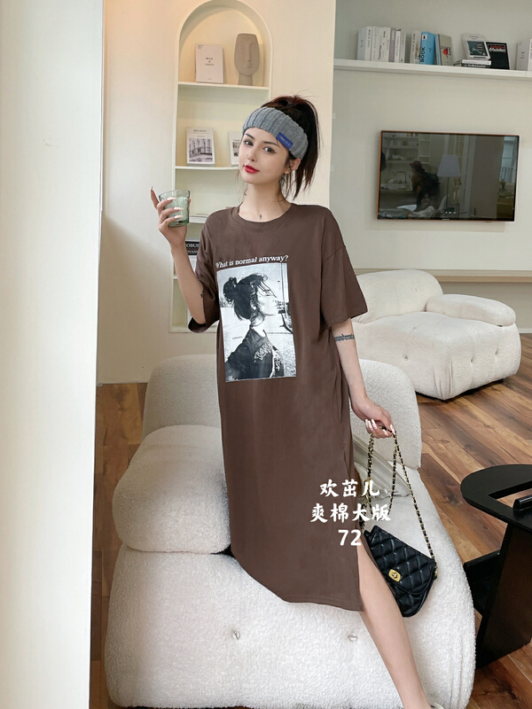 [Huan Zhuoer] casual split comfortable dress 72\ll