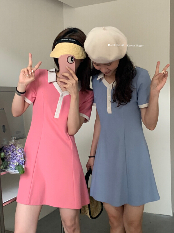 [B plus] slim polo dress 22-386-2\hbx