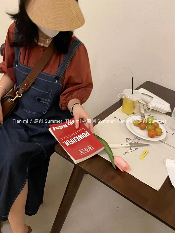 [Tian MI] single breasted color contrast comfortable shirt 88182-1\l