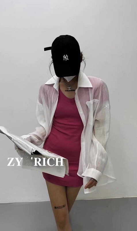 [ZY] Korean simple comfortable sunscreen shirt (only shirts) ys2-511\wtt