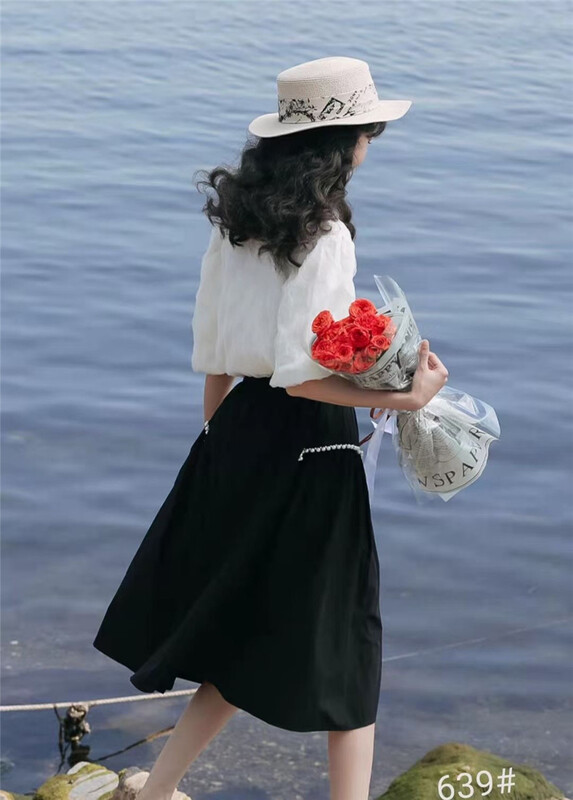 In early summer! [Shangpin Wanqian] Korean version Xianqi pearl skirt ys1-639\hjy