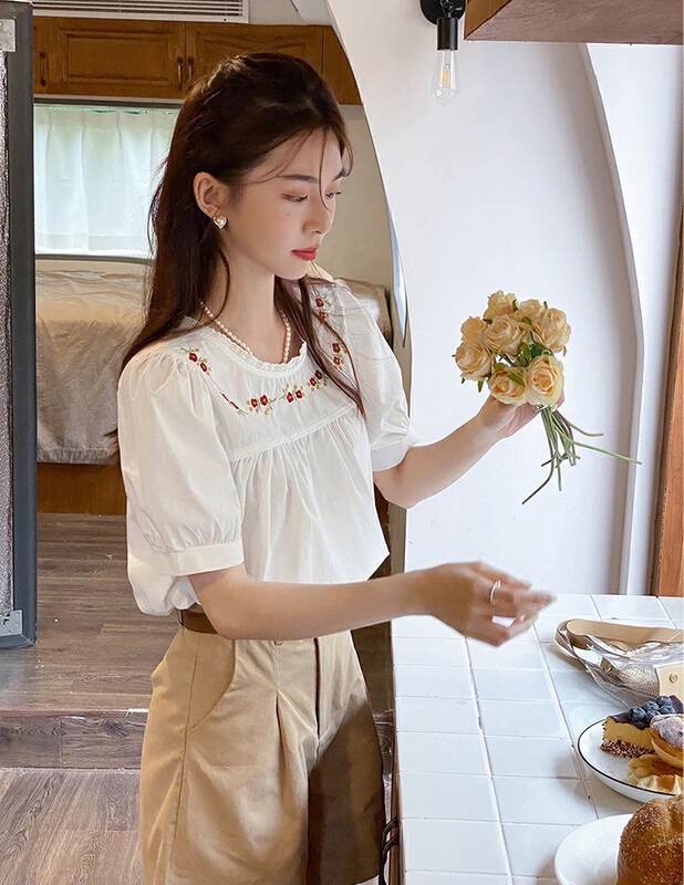 [lu+] embroidered pullover shirt 956\hjy