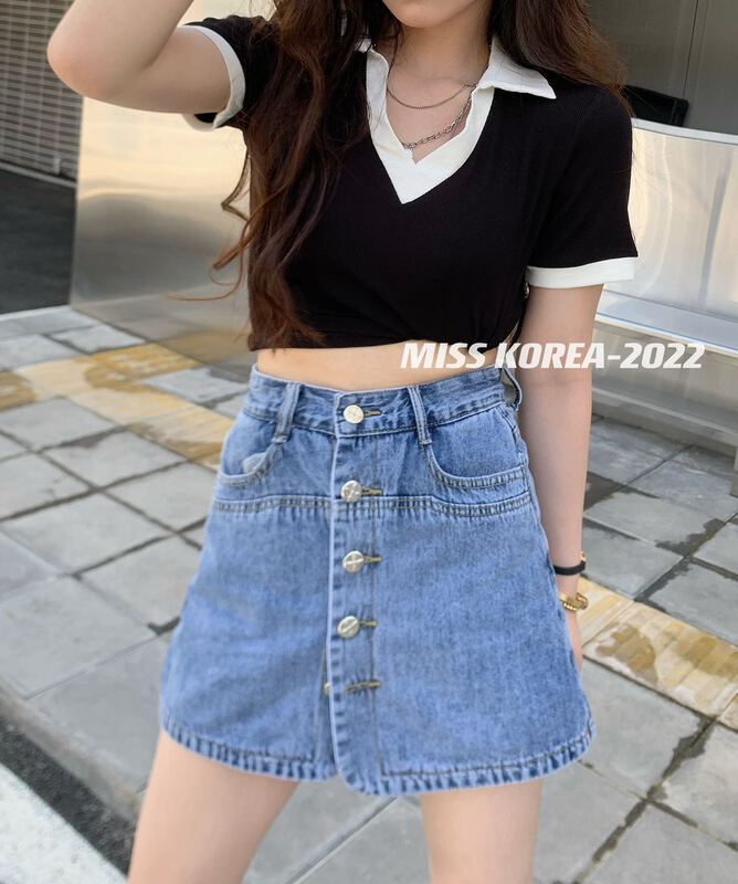 [Miss Korea] fashion versatile casual denim skirt 6817\hbx