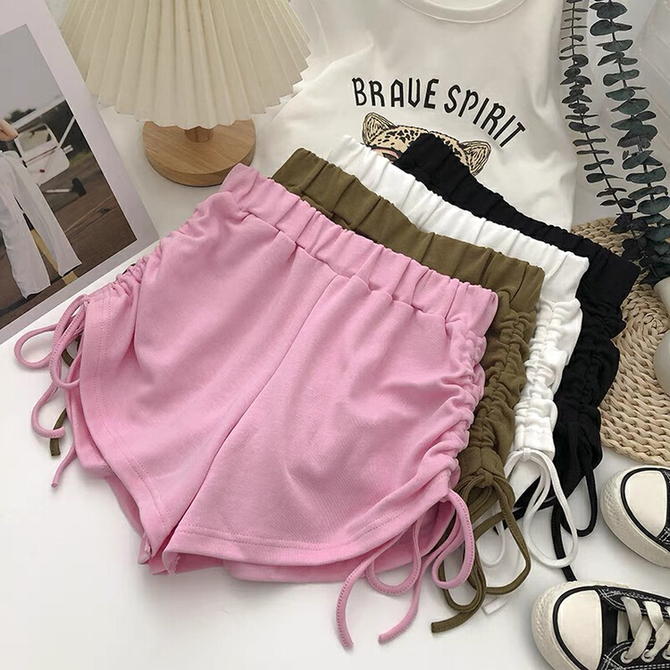 [Gangan] simple and versatile drawstring elastic waist casual shorts 2038\cl