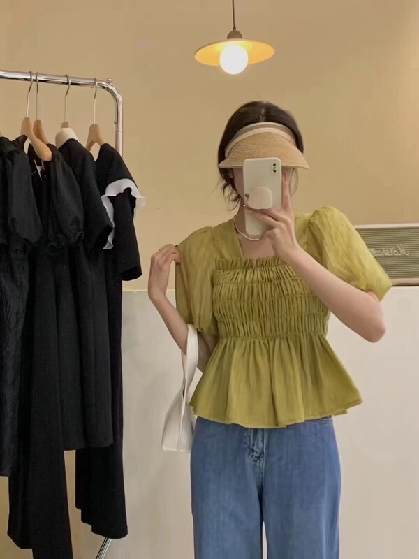 [o.lucky] French style shirt 1420\hbx