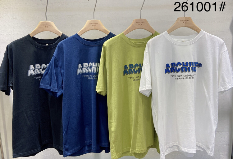 [ninestone nine stones] loose Unisex versatile short sleeve T-shirt 261001\l