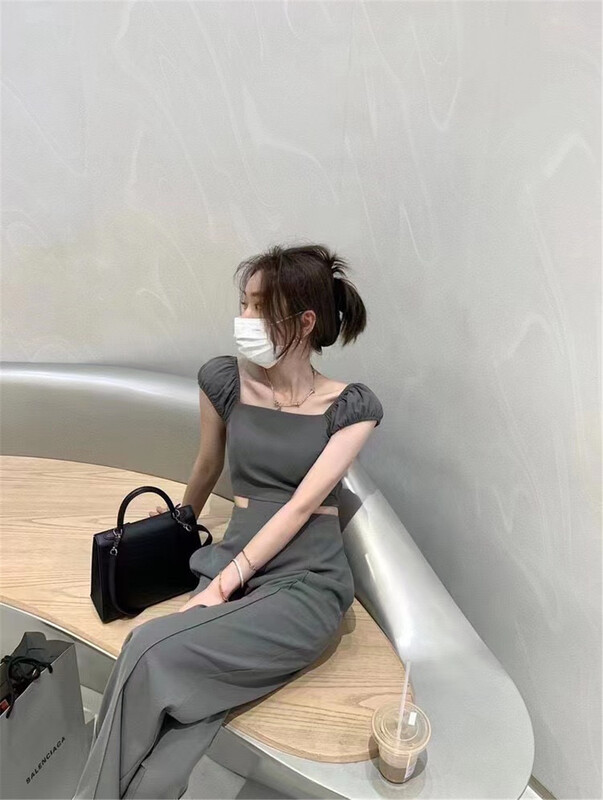 [Han C family] fashionable solid color simple Jumpsuit 6441\pcz