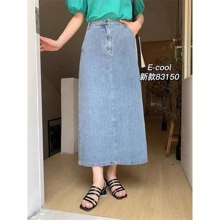 [jeans] Korean double pocket skirt 83150\hjy