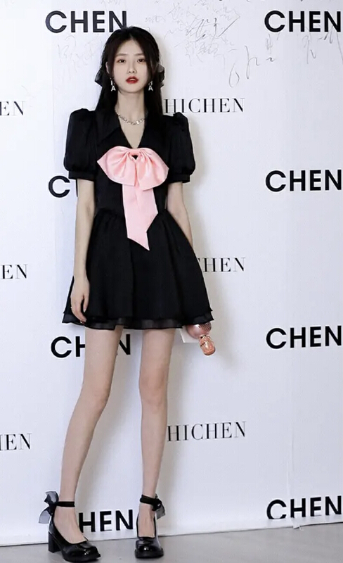 [JH] elegant little fragrant butterfly waist dress (with Brooch) (only dresses) 41899\pcz