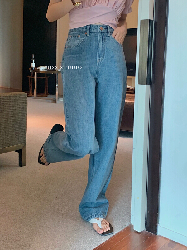 [miss miss home] Korean style versatile loose wide leg jeans 99068