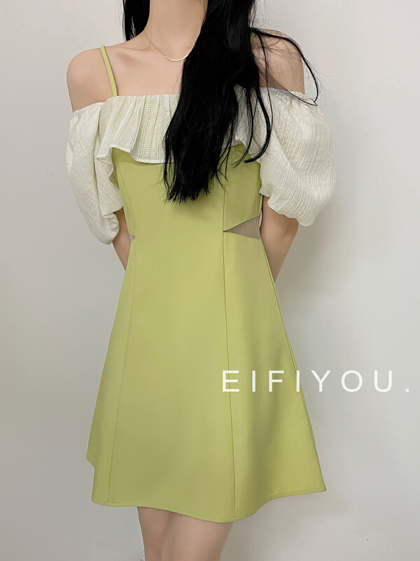 [EI fi you] flounced two-way dress 5099\lsl