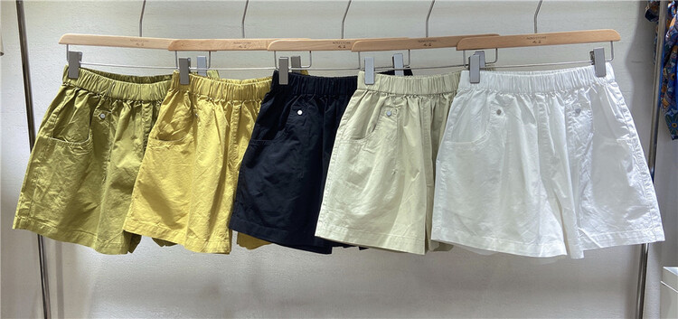[ninestone nine stones] simple elastic waist comfortable casual shorts 79998\l