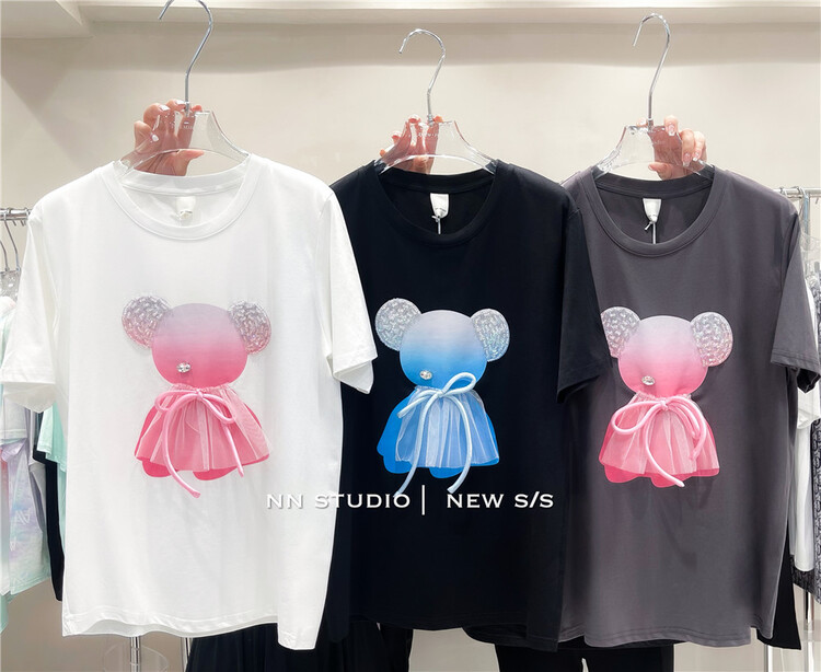 [NN] fashion printed loose short sleeve T-shirt 9696\xyy