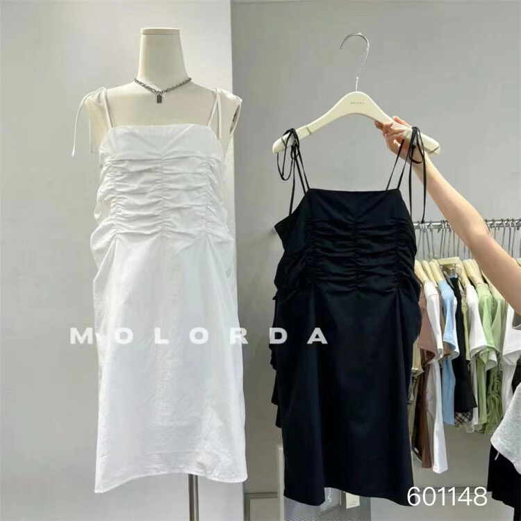 Original price 63.16! [morada] little woman solid color suspender dress 601148\xyy