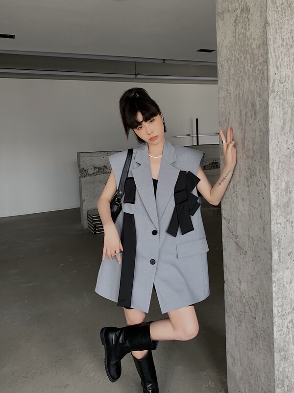 [Penny vogue] lattice fashion waistcoat 66021\lsl