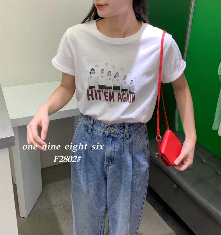 [1986] casual simple comfortable versatile short sleeve T-shirt ys1-2802\xyy