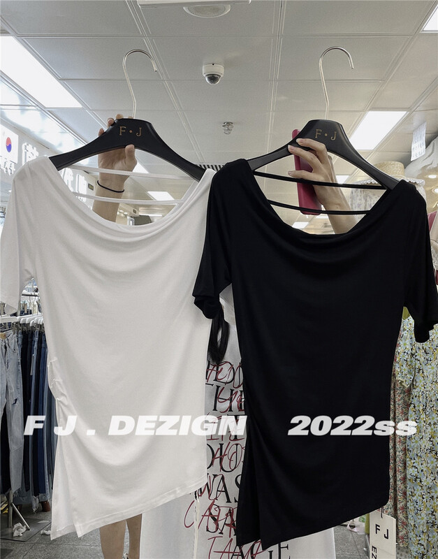 [FJ] Vintage shirt with split design (excluding necklace) 22207\lsw