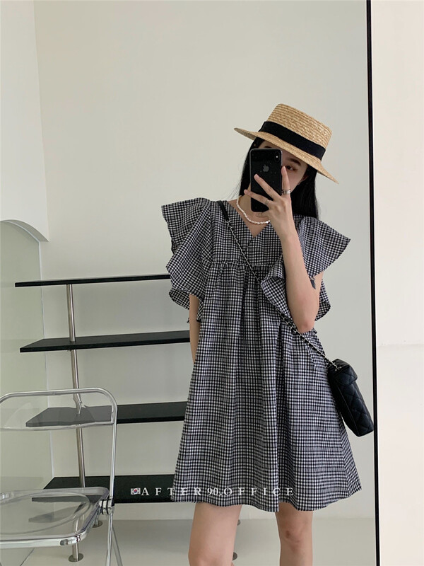 [after.90] V-neck lady dress (only skirts) 6783\ll