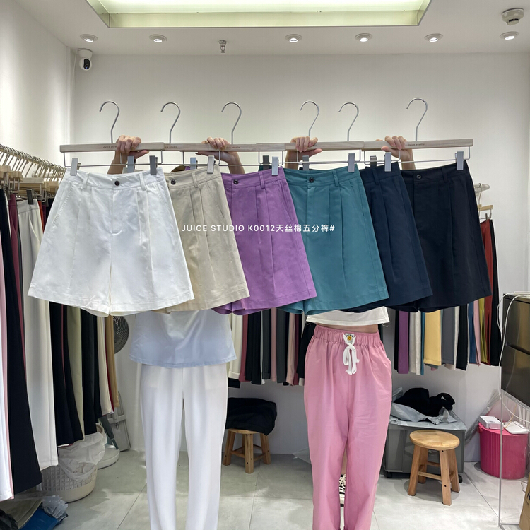 [juice] Korean Tencel cotton 5-point shorts casual pants (SLIM) k0012\ll