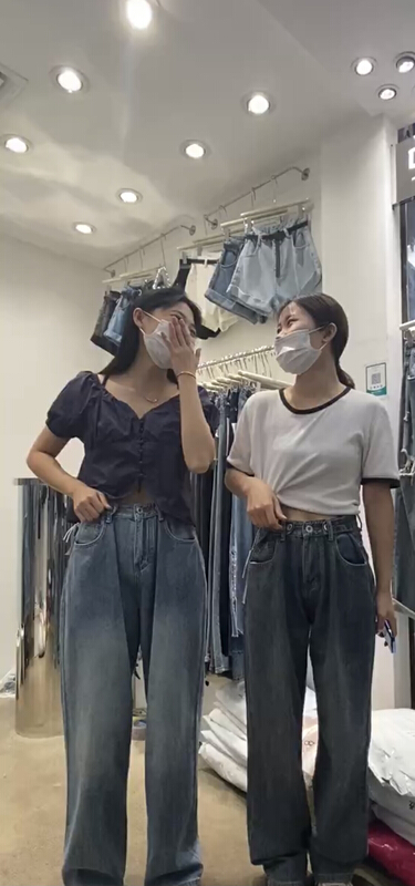 [Dido] thin retro wide leg jeans 7195\lsw