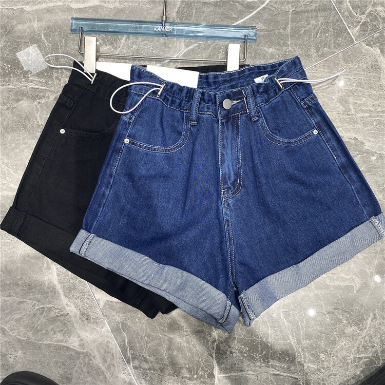 [Kamil] solid color versatile Korean denim shorts 8057\zjy