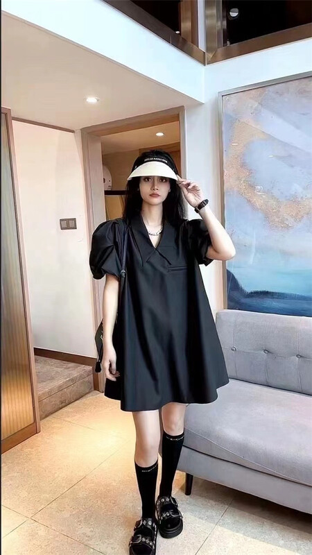 [Han C family] baby collar suit bubble sleeve dress 8150\pcz