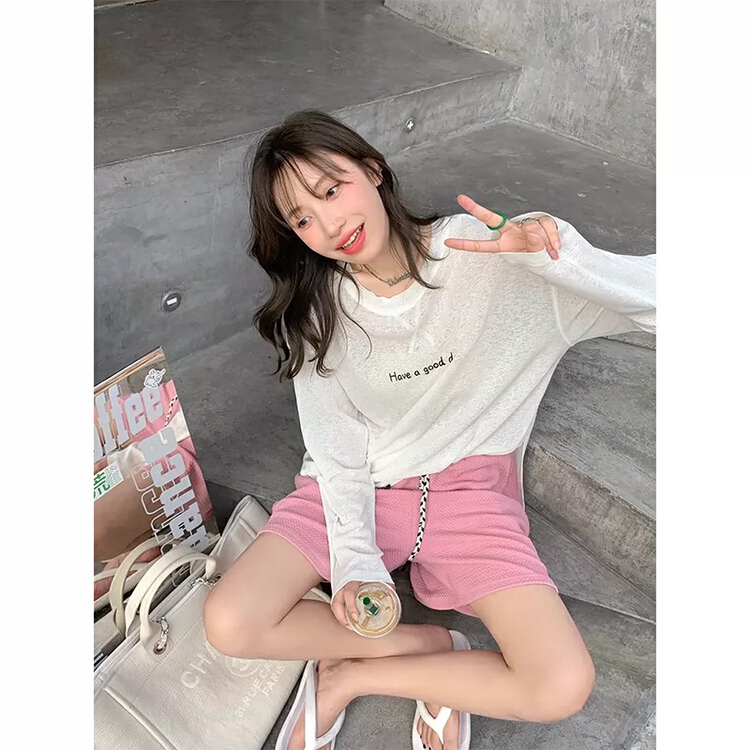 [jun.t] high waist thin casual shorts 6169\pcz