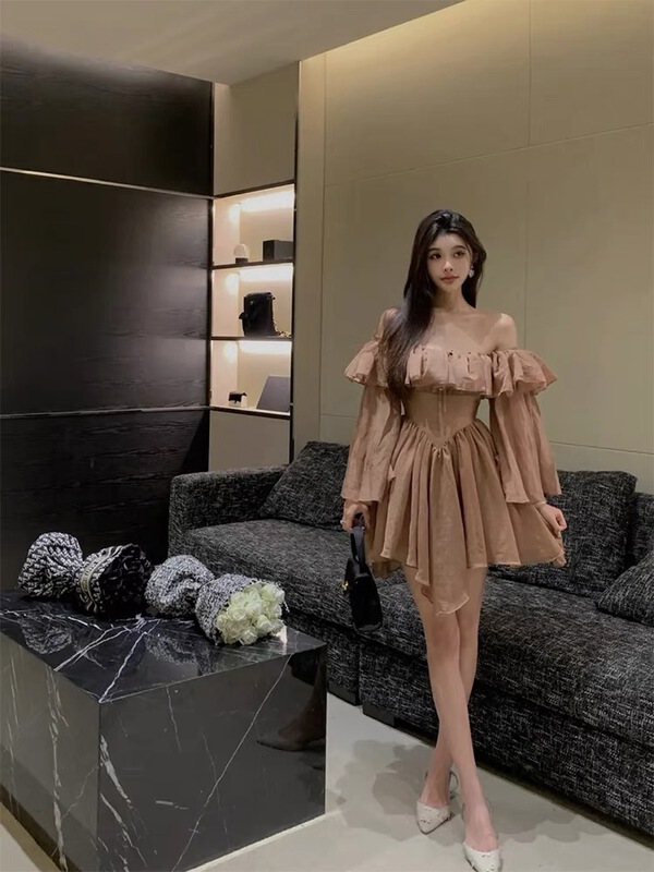 In early summer! [see you] temperament French waist dress 3822\pcz