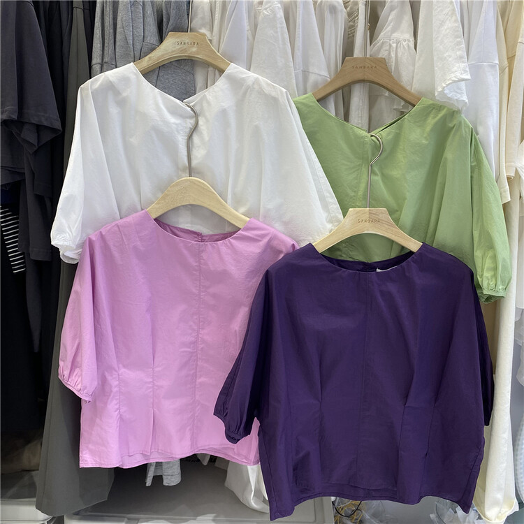 [sanbara] Korean loose fashion shirt 9389\lsw