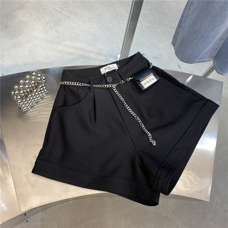 【 aus 】 Korean design retro casual shorts (with waist rope) a228-1\lsw