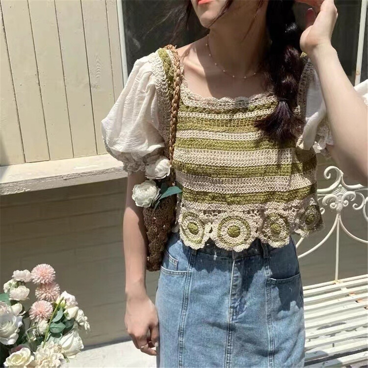 [hey Bella] French retro style shirt 2950\ll