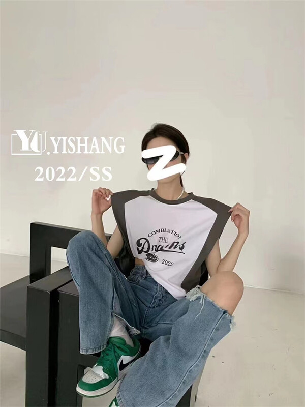 [Yishang & Yiyou] fashion retro sleeveless vest / suspender (excluding pants) 5221\lsw
