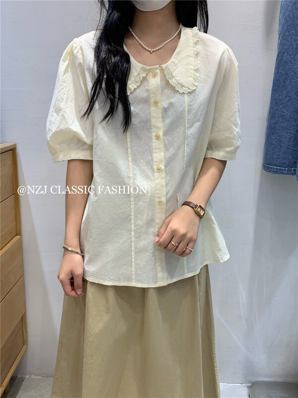 [NZJ] single breasted simple comfortable shirt 820115\l