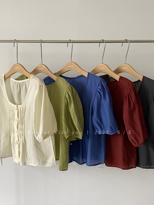 [event with you] temperament versatile foreign style bubble sleeve shirt t0790-j\lsw