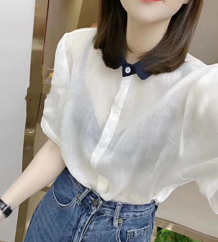 [GL] single breasted color blocking fashion shirt 5237\xyy