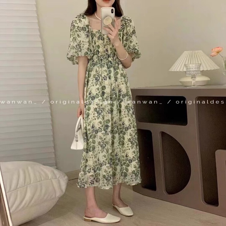 [wanwan] temperament print loose dress 6725\hbx