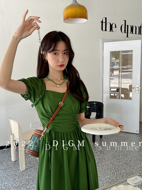 [digm] Korean version simple slim dress 7002\jhy