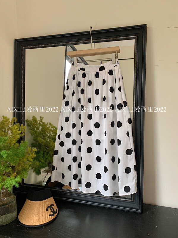 [aixili aixili] polka dot skirt small women's skirt polka dot 6522